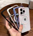 Phone Case For Apple iPhone 8,Magsafe Magnetic Wireless Charging Matte Transparent Acrylic Hard Cover. 