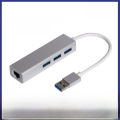 Aluminum Alloy 3.0HUB 100 M Nic Drive-Free Nic +HUB 2.0HUB+100M Mesh Port Type-c Docking station. 
