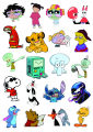 Random Mix Cartoon Sticker Pack (20/40/60/80/100 Pcs) 2 Inch Premium Quality Stickers for Laptop, Bottle, Phone, Scrapbook, Wall, Diary – Perfect for Cartoon Fans, Lovers & Collectors. 