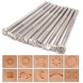 1Pcs Leather Carving Embossing Tool DIY Handmade Leather Printing Stamp Decorative Pattern Carved Craft Embossing Design Tools. 