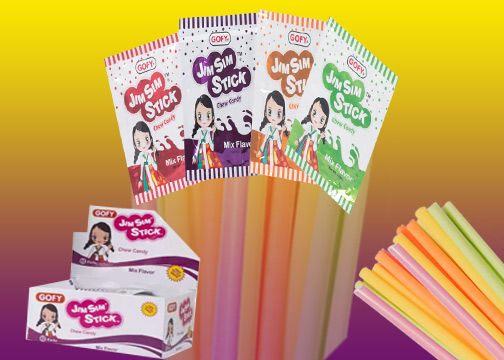 Gofy Jim Sim chew sticks 36 packets of mix Flavour
