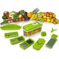 Super Slicer Plus Vegetable Fruit Peeler Dicer Cutter Chopper Genius Nicer Grater (12 pieces). 