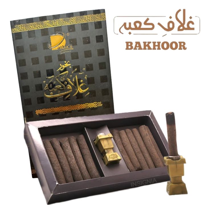 Ghilaf-e-Kaaba%20Bakhoor%2012%20Sticks%20With%20Burner%20/%20Bakhoor%20Fragrance%20Burning%20Sticks%20/%20Long%20Lasting%20Scented%20Smoke%20-%20Image%202