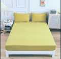 Jersey Fitted Bed Sheet With Pillow Covers. 