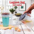 Lagoon Jug, 3500 ml Plastic Water Jug, High Quality Plastic Jug Pitcher Jug Drinking Water Jug, Size: Width 18 cm x Height 26 cm. 
