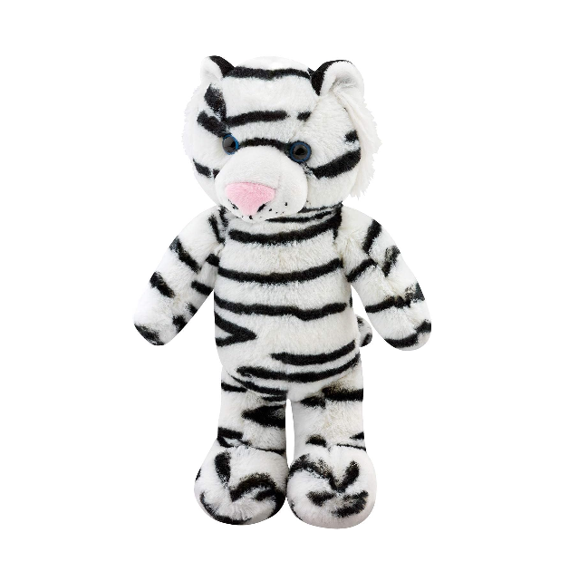 Kinder Joy Maxi Mix White Tiger 8 Inches Soft Animal Cuddly Plush Toy For Kids