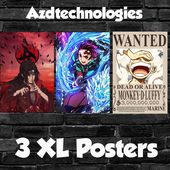 Large Anime Posters of Your Choice XL Sized Posters 18 x 12 inches Premium Quality Customizable