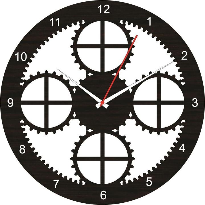 Wall clock / Wooden clock / laser cutting wall clock / MDF material