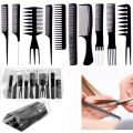 10 Pcs Hair Styling Comb Set for Women | Professional 10 Pieces Hair Styling Comb Kit | Durable 10 Pieces Hair Styling Comb Pack | Multi-Style 10 Pcs Hair Comb Set for All Hair Types | Hair Cutting & Styling Comb Set. 