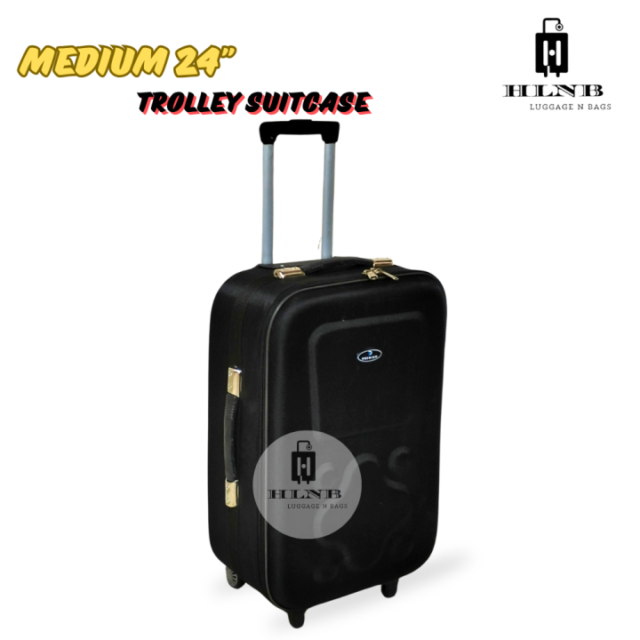 24 Inch Softside 2 Wheel Trolley Suitcase with Combination Lock Daraz.pk