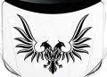 size: 2 x 1.5 feet - cute bird style car exterior stickers for boys decoration decor - black color- rising arts. 