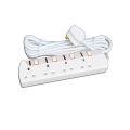 "Hero Power Extension Box EB-07: High-Quality Heavy-Duty Extension Board - 4 Flat Pin Sockets, 13A Max, 3250W, 5m Long Copper Wire, Light Indicator, On/Off Switch - Elevate Your Power Solutions Without USB". 