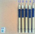 2-10mm well crafted  calligraphy bamboo qalam gift set with  ink flow channel/reservoir. 