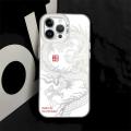 Phone Case For Redmi Note 7 9 10 11 12 PRO 5G 8 9S 10S 10X 4G Back Cover Double Colorful Silver Acrylic Hard Chinese New Year Dragon Year Lucky Bag Cartoon Fashion Luxury Cover Shockproof Protection. 