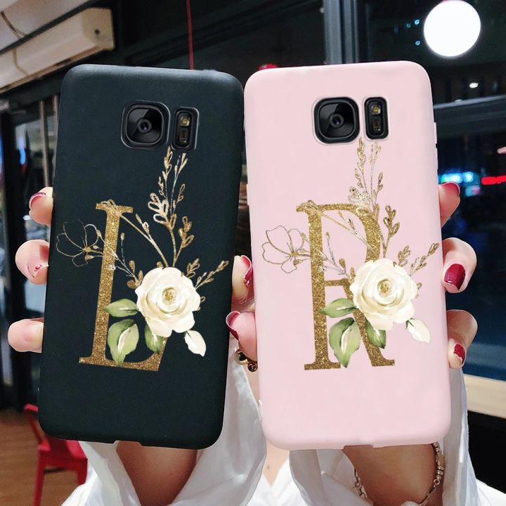 For Samsung Galaxy S7 edge Case Cover Cute Letters Soft Silicone Coque Phone Case For Samsung s 7 S7 edge S7edge G930 G935 cases