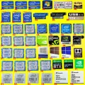 New sticker 11th generation Evo Intel i9 i7 i5 i3cpu label RTX win11 computer mobile phone decoration. 