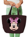 Vagile Minnie Mouse Designer Handbag Printed Heavy Canvas Women Ladies Handbag Tote Purse Travel Large Shopping Bag Gift Idea. 
