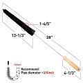 Radiator Cleaner Brush Duster Multi Purpose Long Thin Cleaner Nylon Bristles For Appliance Vents Small Spaces Cleaning Tool. 