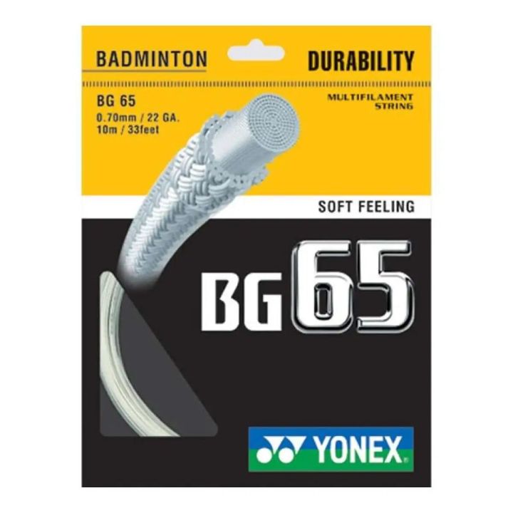 Yonex BG 65 Guts Strings For Badminton Rackets