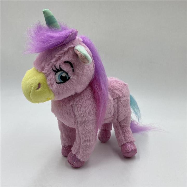 Foreign trade tail list Pink unicorn plush toy unicorn cloth art plush doll pony doll