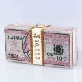 New Dollar Style Evening Bags With Diamond Shoulder Wallet Clutch. 