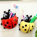 Ladybug Toothbrush Holder Toiletries Toothpaste Holder Bathroom Sets Suction Hooks - Ladybird Tooth Brush Container By Alam Traders & co. 