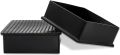 urniture Table Covers Chair Leg Caps Floor Protectors Non-Marking PVC, Square Legs, 4 Pack, Black, 100 x 100 mm, 4" x 4". 