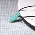 Raw Stone Quartz Crystal Necklace Pendants Women Men Boho Vintage Stone Bullet Healing Necklace For Women Jewelry. 