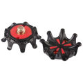 16Pcs Outdoor Golf Shoe Spikes Screw Training Parts Soft Rubber for Golf Sports Shoes (Red/Black). 