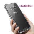 Samsung Galaxy S10 Plus  Anti-Shock Air Cushions Drop Resistance Transparent TPU Case Silicone Back Cover. 