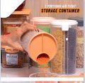 3 in 1 Partition Jar for Kitchen - Air Tight Glass Storage Jar with 3 Compartments for Dry Fruit, Cereal, Pulses, Spices - Multi-Purpose Container, Partition Marshal Jar, Food Storage, BPA-Free, Easy to Clean. 