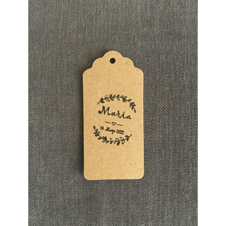 Brown Gift Tags with String Kraft Paper Card, 100pcs 7x4cm Luggage Tag Labels Craft Price Tags with Free 30 Meter Soft Twine Jute DIY (Brown)