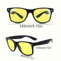 1pc Night Vision Glasses Classic Women Men Mirrored Fashion Anti Glare Sunglasses Outdoor Drivers Shades. 