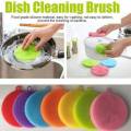 Silicone Scrubber, Silicone Sponges Multipurpose Kitchen Scrub Brush for Dish Pot and Veggies. 