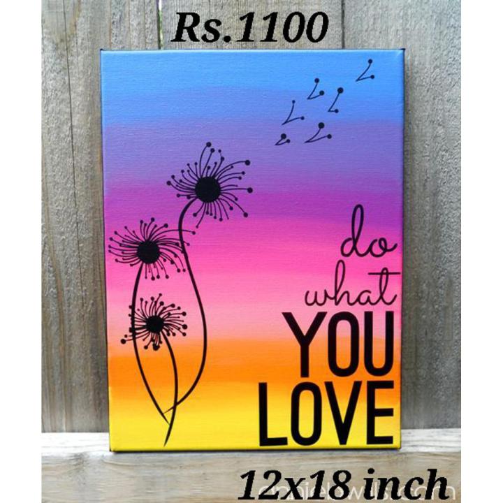 Canvas Handmade Original Painting Large Wall Art 12x18 inch Hangable (Customized)
