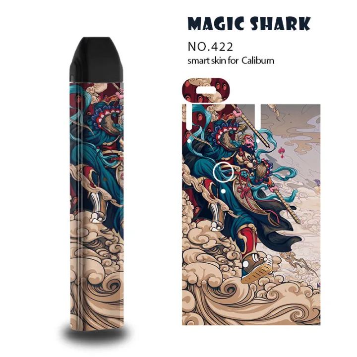 Magic%20Shark%202.5D%20PVC%20Alien%20Chinese%20Dragon%20Monster%20Film%20Sticker%20Case%20Wrap%20Skin%20for%20Uwell%20Caliburn%20Kit%20-%20Image%204