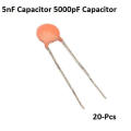 Pack of 20 ceramic capacitor 5nF capacitor 5000pF capacitor. 