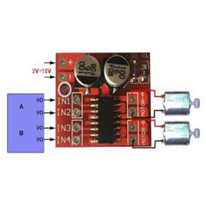 Mini L298N PWM Speed Controller 1.5A Dual Channel Motor Driver Module for Arduino