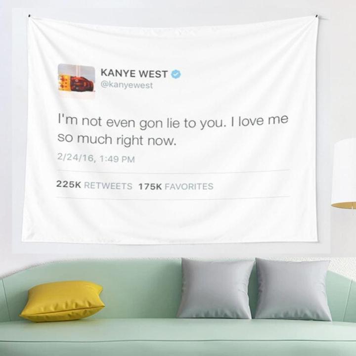 I ain t even gonna lie to you i love me so much right now tweet tapestry Wall Hanging Tapestries for Living Room Bedroom Decor