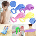 High Quality Silicone Bath Body Brush Soft Scrubbing Exfoliating Massage For Shower And Cleaning Belt For body Wash Back Magic Scrubber Brush Tool Medical 70cm Flexible Loofah Friction Comfort Double Sided Belt. 