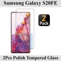 2Pcs Samsung Galaxy S20FE Tempered Glass Screen Protector Polish Glass For Samsung Galaxy S20FE. 