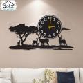 meadows diy wall clock, new stylis animal design wall clock, creative wall clocks, clock for guest room, stylish clock for TV lounge. 