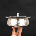 Steel Handi | 1kg capacity | 8 Inch | Hammered Design | Stainless Steel handi. 