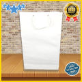 WHITE PAPER BAGS. Pack of 08 Premium Quality White Paper Bags (IMPORTED PAPER)  of 12 x 8 x 2.25 inches [ 1-2 CENTIMETERS (+) (-) SIZE VARIATION ]. 