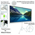 Hitech-Vision Tripod Stand Projector Screen - Matt White 120" 4:3  ( 8 ft x 6 ft ). 