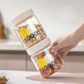 1000ml/1500ml Press Type Airtight Food Storage Containers Vacuum Sealed One Button Opening Dried Fruit Tea Containers with Lids Large Capacity Dry Cereal Milk Powder. 