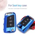 【shenggangshangmao001】Car Key Case Cover Seat Ibiza leon FR Cupra Mk3 5F Toledo Cordoba Shell Accessories. 