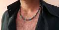 Men's African necklace, Men african Beaded jewelry, Surfer necklace Gifts for men, Wooden Beach Necklace. 