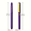 3/6pcs Purple Ink Gel Pens,, 1.0mm,for Writing, Large Capacity Refill, Office Supplies Back To Sochool Kawaii School Supplies. 