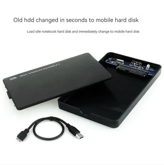 USB%203.0%202.5"%20Enclosure%20for%20SATA%20SSD%20&%20HDD%20Case%20Perfect%20Sata%20to%20Portable%20USB%20Super%20High%20Speed%20laptop%20Hard%20Disk%20Enclosure%20Box%20ABS%20Plastic%20Material%20-%20Image%203
